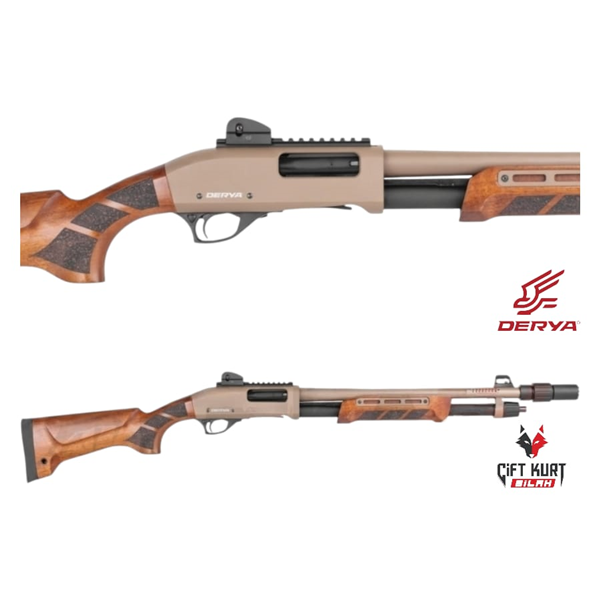 Derya CRYX02 Bronz Pompalı Yivsiz Av Tüfeği